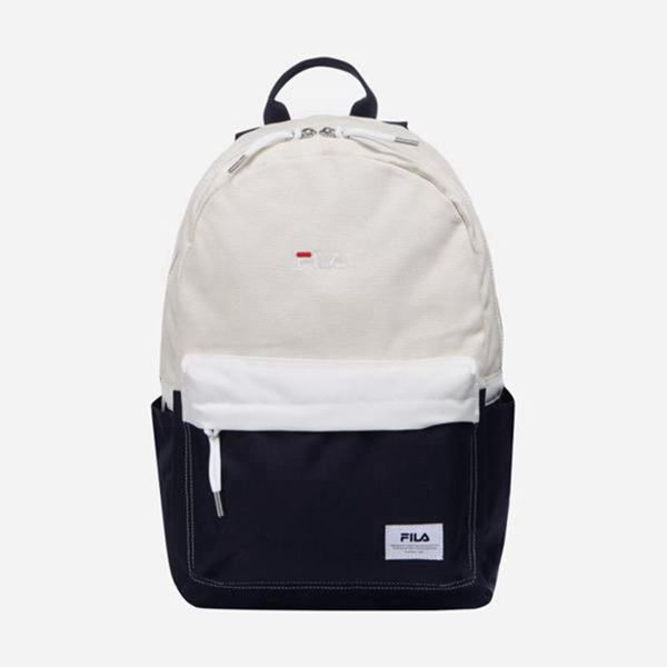 Fila Color Block Minimal Backpacks - Beige,NZ 142-92061